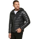 Mens Hooded & Quilted Packable Jacket