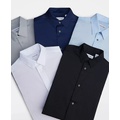 Big Boys Slim Fit Solid Stretch Poplin Shirt