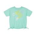 Big Girls Gradient Logo Cinched T-shirt