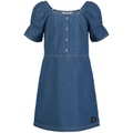 Big Girls Square Neck Denim Dress