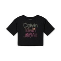 Big Girls Glow Calvin Klein Jean Oversize Logo T-Shirt