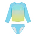 Big Girls Dip Dye Effect Rashgaurd Set Swimsuit