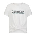 Calvin Klein Big Girls Performance Twist-Front T-Shirt