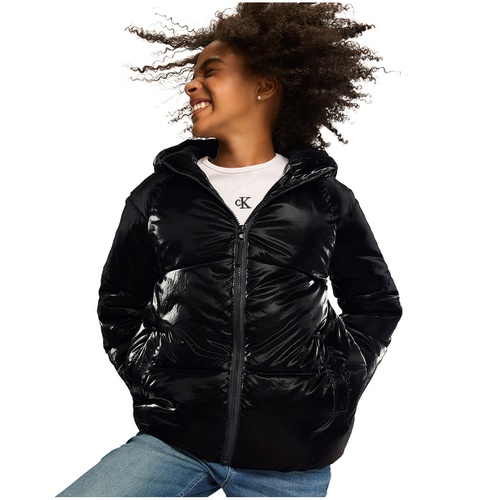  Big Girls Liquid Shine Puffer Jacket