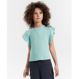 Big Girls Flutter-Sleeve Crewneck Rib Knit Top