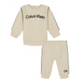 Baby Boy Side Striped Fleece Sweatsuit 2 piece set