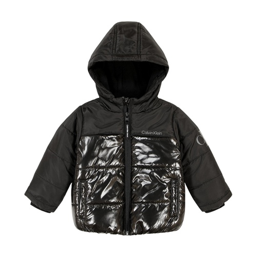  Baby Boys CKJ Shiny Blocked Bubble Jacket