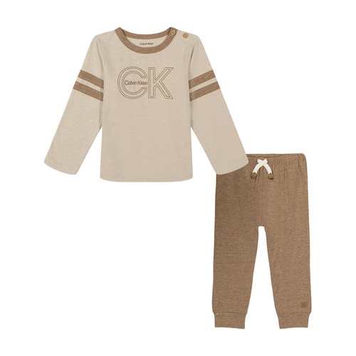  Baby Boy Double-Brushed Knit Pants Set