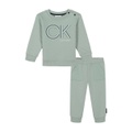 Baby Boy Double Knit and Fleece Sweatsuit 2 piece set