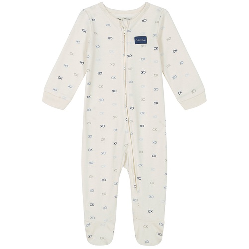  Baby Boy Logo-Print Footed Coverall