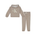 Toddler Girl Side-Striped Signature Fleece Hoodie 2-Piece Set