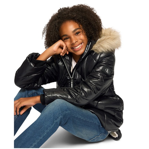  Little Girls Diamond Quilt Puffer Jacket