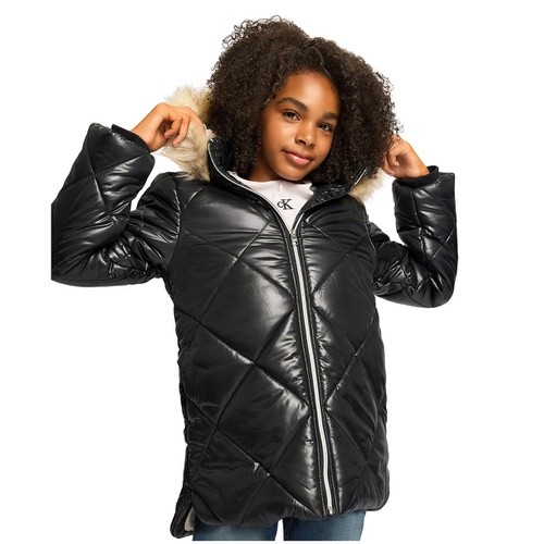  Little Girls Diamond Quilt Puffer Jacket