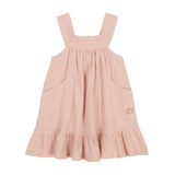 Toddler Girls One Piece Muslin Tiered A-Line Dress