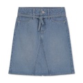 Big Girls Knee Length Cotton Denim Skirt