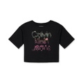 Big Girls Glow Calvin Klein Jean Oversize Logo T-Shirt