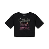 Big Girls Glow Calvin Klein Jean Oversize Logo T-Shirt