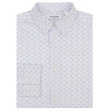 Big Boys Long Sleeve Stretch CK Glyph Print Dress Shirt