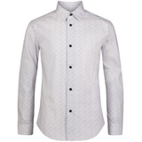 Big Boys Long Sleeve Stretch Dash Print Shirt