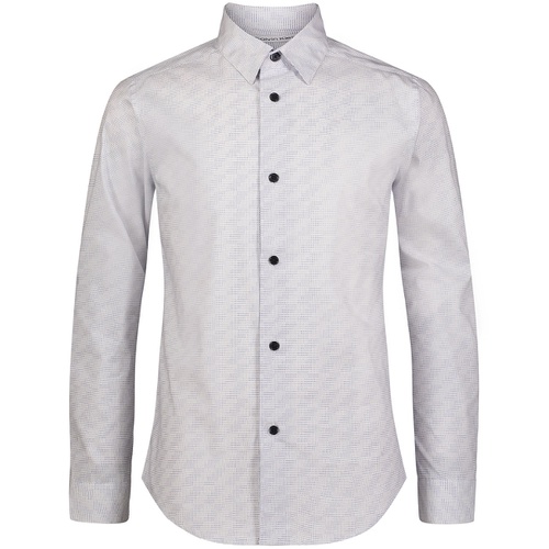  Big Boys Long Sleeve Stretch Dash Print Shirt