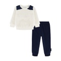 Baby Boy Sherpa and Fleece Sweatsuit 2 Piece Set