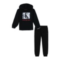 Toddler Boys Monogram Logo Fleece Hoodie Joggers 2-Piece Set