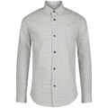 Big Boys Long Sleeve Stretch CK Glyph Print Shirt