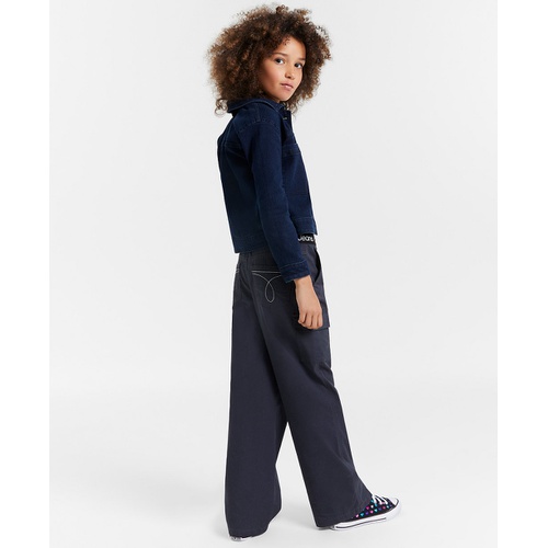  Big Girls Wide Leg Twill Cargo Pants