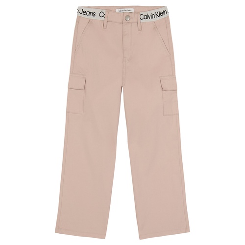  Big Girls Wide Leg Twill Cargo Pants