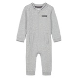 Baby Boy Heather Fleece Quilted Coverall