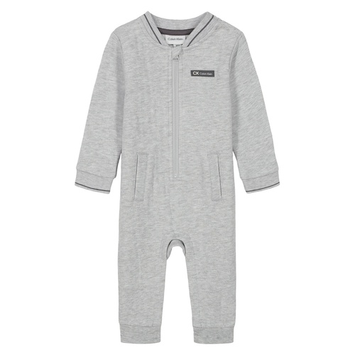  Baby Boy Heather Fleece Quilted Coverall