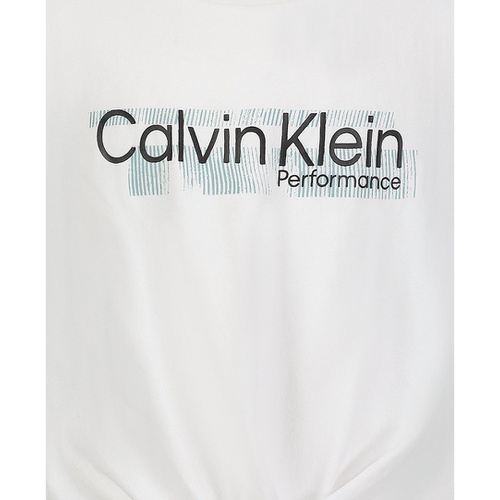  Calvin Klein Big Girls Performance Twist Front T Shirt