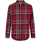 Big Boys Red Plaid Long Sleeve Shirt