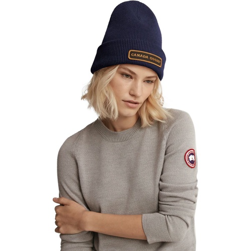 캐나다구스 Canada Goose Emblem Rib Toque Beanie - Accessories