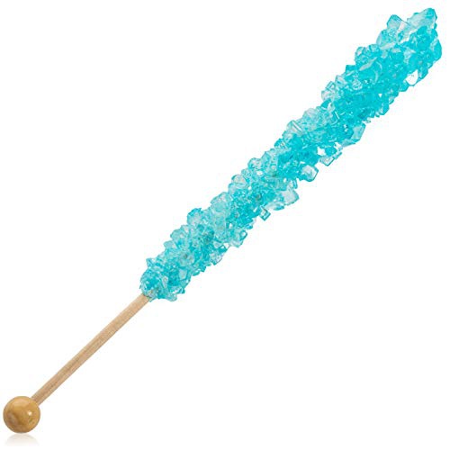  Candy Buffet Store - Rock Candy On a Stick, Light Blue (Cotton Candy Flavored, 36 Count). Great for Frozen movie and Elsa Parties