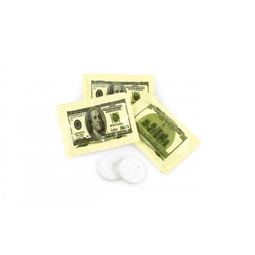  Candy Buffet Store Money Mints - 100 Pack, 2 Mints Per Pack - Spearmint Flavored, Individually Wrapped