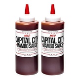 Capital City Mild Mambo Sauce - A Washington DC Wing Sauce (12 oz); Perfect for wings, chicken, pork, beef, and seafood (2 Pack)