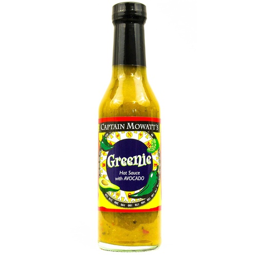  CAPTAIN MOWATTS Greenie Hot Sauce, 8 OZ