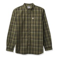 Carhartt Mens Petite Relaxed Fit Cotton Long-Sleeve Plaid Shirt