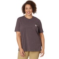 Womens Carhartt Plus Size WK87 Workwear Pocket Short Sleeve T-Shirt