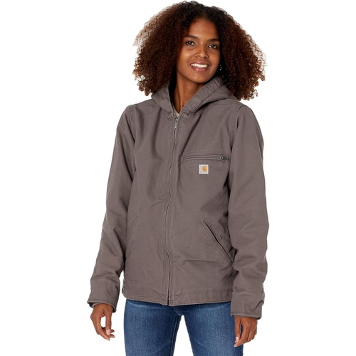 칼하트 Womens Carhartt OJ141 Sherpa Lined Hooded Jacket