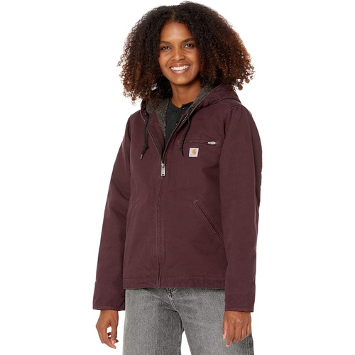 칼하트 Womens Carhartt OJ141 Sherpa Lined Hooded Jacket