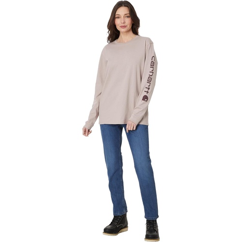 칼하트 Womens Carhartt Loose Fit Long Sleeve Graphic T-Shirt