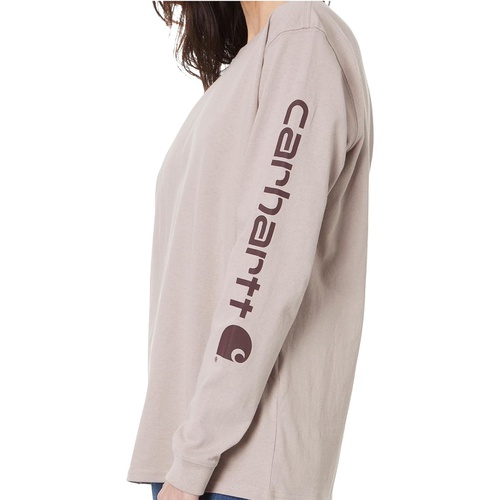 칼하트 Womens Carhartt Loose Fit Long Sleeve Graphic T-Shirt