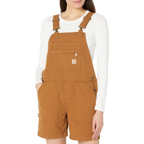 칼하트 Womens Carhartt Rugged Flex Relaxed Fit Canvas Shortall