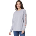 Womens Carhartt Loose Fit Heavyweight Long Sleeve Logo Sleeve T-Shirt