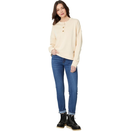 칼하트 Womens Carhartt Loose Fit Midweight French Terry Henley Sweatshirt