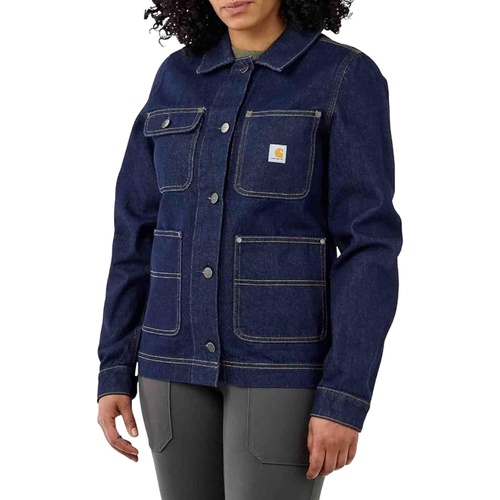 칼하트 Womens Carhartt Relaxed Fit Denim Chore Coat