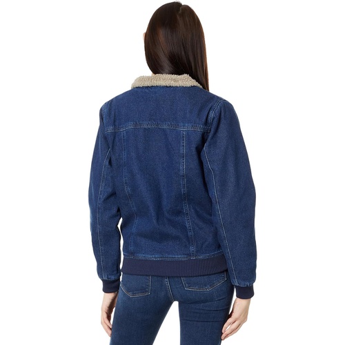 칼하트 Womens Carhartt Relaxed Fit Denim Sherpa-Lined Jacket