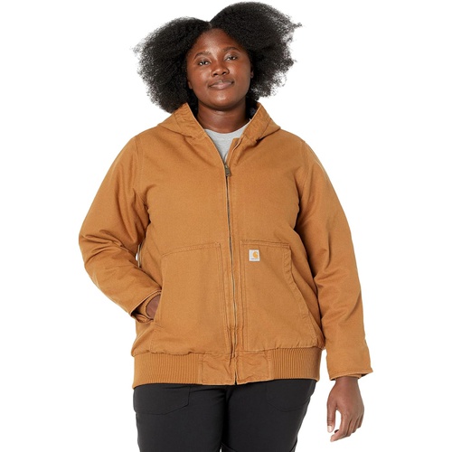 칼하트 Womens Carhartt Plus Size WJ130 Washed Duck Active Jacket